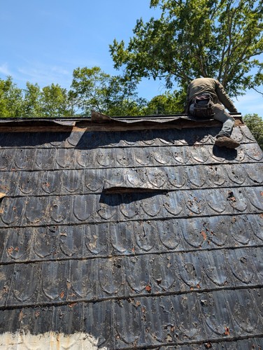 Antique metal roof tiles - , (120