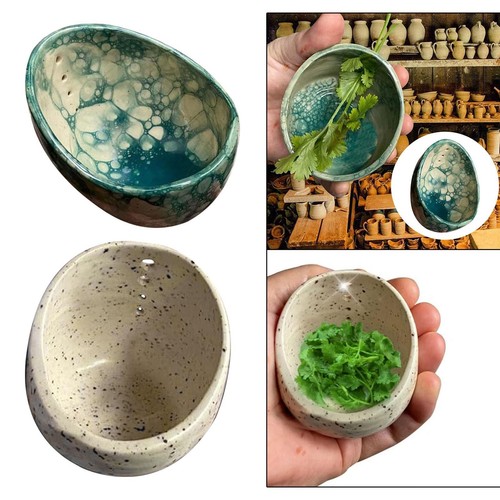 Pottery herb stripper - herb,