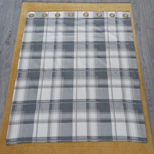 Grey Checked Lined Eyelet