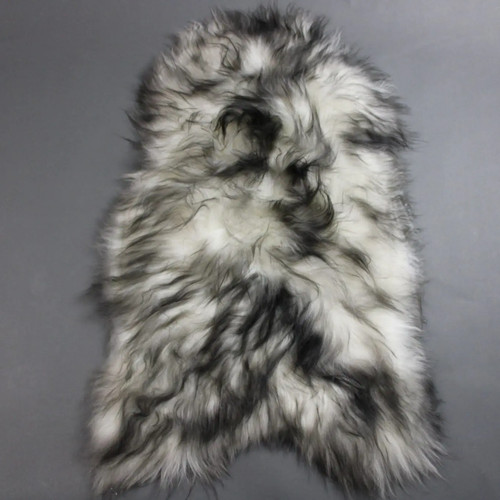 Icelandic sheepskin rug - sheepskin, dark