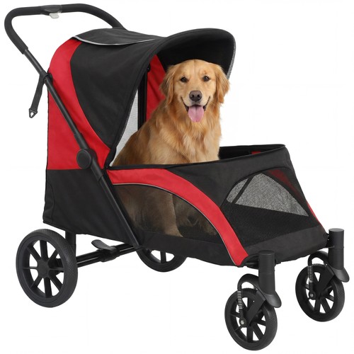 Pawhut foldable pet stroller - foldable,
