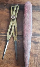 Very Rare Antique Brass Dividers. Norton and Gregory 1917.