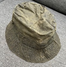 Barbour Women's Olive Wax Brackley Waterproof Waxed Cotton Bucket Hat Size Small