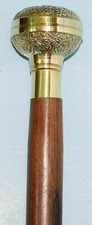 37"Inch Walking Stick Derby Wooden Walking Stick Brass Victorian Designer Cane