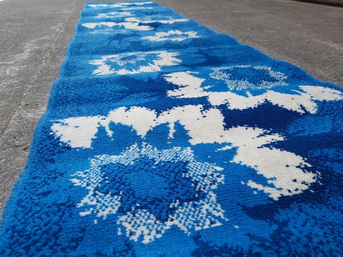 60s carpet rug shag - rug, x
