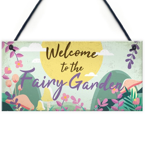 Welcome the fairy - welcome, garden