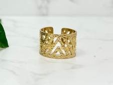 Gold Chunky Ring, Adjustable