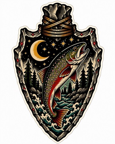 Arrowhead brook trout - arrowhead,