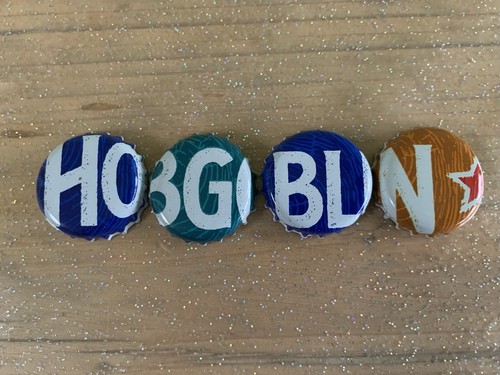 Hobgoblin beer bottle - beer, tops