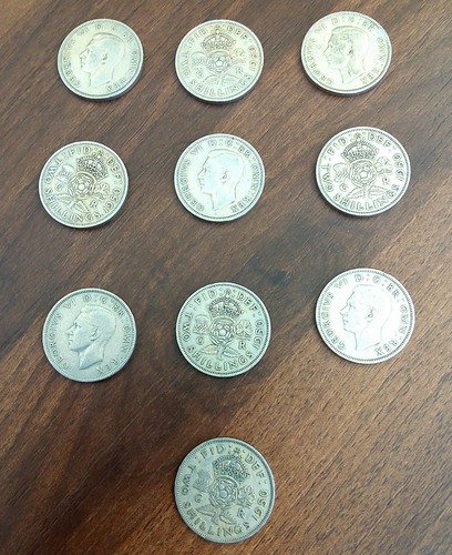 Shilling coins the - 2, (the
