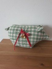 Handmade Festive Tilda Fabric Pig Seasonal Christmas Decor