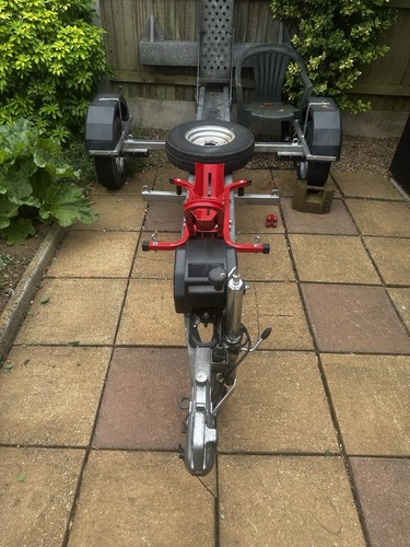 Single motorbike trailer with - motorbike,