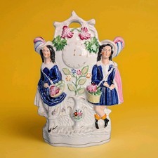 Staffordshire Antique Clock Group 12 Inches