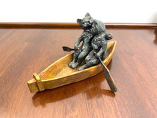 Bronze Sculptur of a 2 Cats in