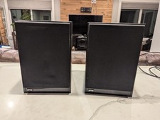 READ DESCRIP JPW Mini Monitor Pair 70W Black Ash Bookshelf Speakers Made England