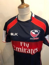 USA BLK RUGBY UNION SHIRT SIZE