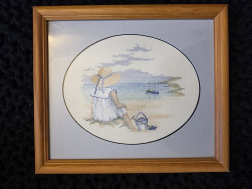 Framed cross stitch - framed, cross-stitch
