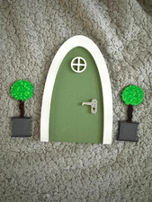 Fairy Door, Green Set, Used, Good Condition