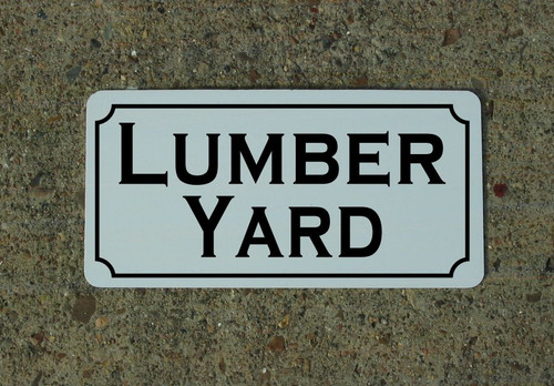 Lumber yard metal - sign, 4