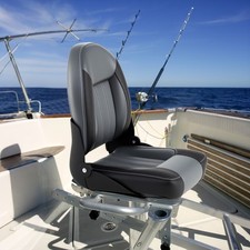 Fold-down Fishing Sightseeing Boat Speedboat Captain Seats Black