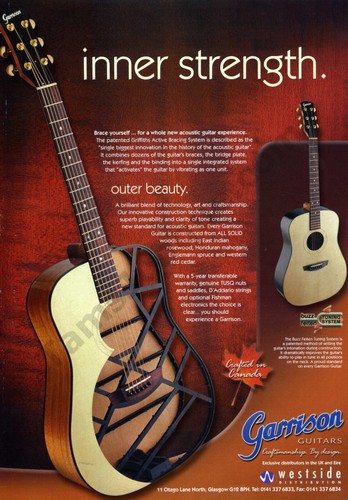 2002 garrison guitars acoustic - 2002,