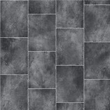 Black Slate Tiles Vinyl