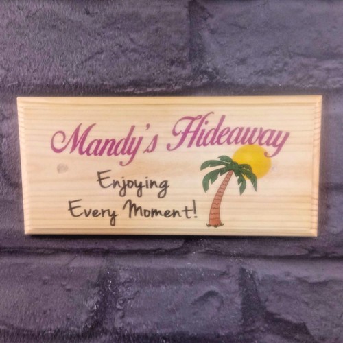 Personalised hideaway sign - hideaway,