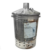 Rusty 80L Incinerator – Efficient Waste Disposal for Your Garden or Backyard