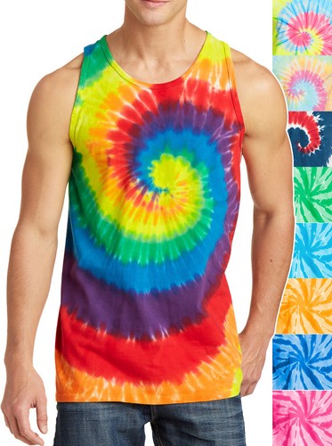 Tie dye tank top hippie - top,