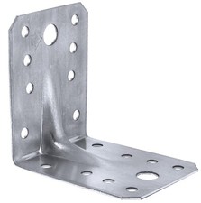 Angle Bracket Heavy Duty L Corner Braces Plates for Wood Galvanised 1.5mm Thick
