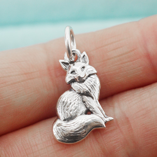 Fox pendant charm 925 - in,