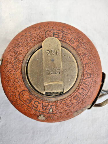 Vintage metal tape measure - metal,