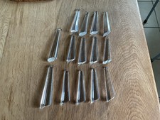 Unusual rare crystal chandelier drops x 14 for spares or crafts.