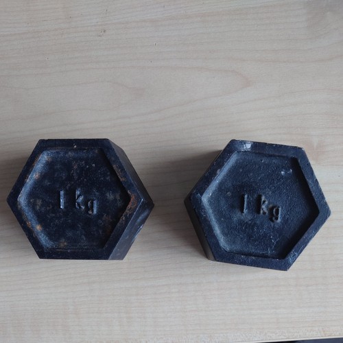 Vintage cast iron hexagon - vintage,