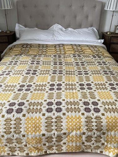 Vintage welsh wool tapestry - vintage,