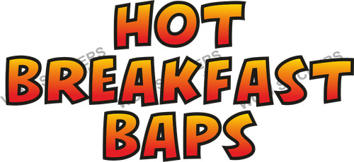 Catering trailer sticker hot - catering,