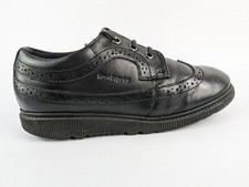 Hush Puppies Black Leather School Shoes UK 2