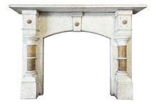 Antique Victorian fireplace in