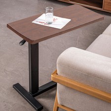 Adjustable Mobile Over Sofa Bed Table Stand Computer PC Laptop Desk with Wheels