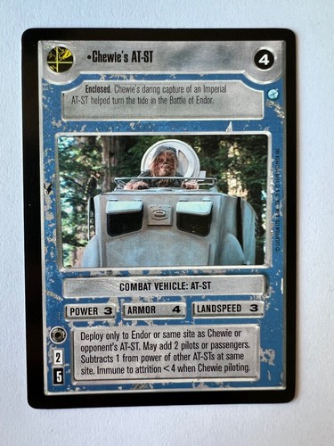 Star wars ccg endor chewie - wars, chewie's