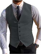 Men's Wedding Dark Grey Wool 5