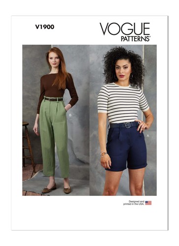 Vogue patterns v1900 - v1900, shorts
