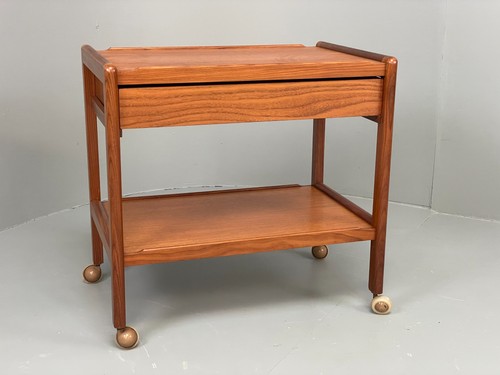 Vintage teak drinks trolley - vintage,