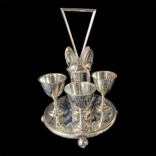 Antique egg cup cruet set - 4,