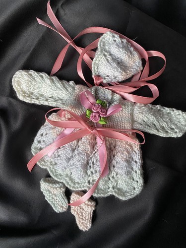 Knitted dolls outfit - knitted,