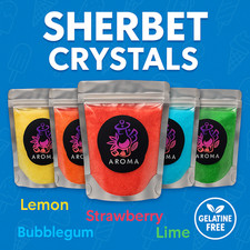 Sherbet Crystals Sweet Dust 50g–3kg – Gelatine Free | Wide Variety Available