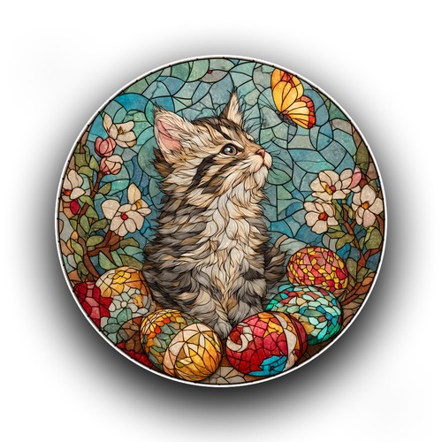 Norwegian forest cat easter - norwegian,