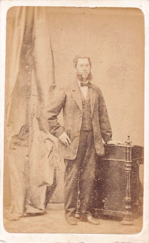Cdv card photograph bearded - card,