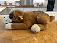 Steiff Boxer Dog Plush Toy 35cm Vintage Collectible
