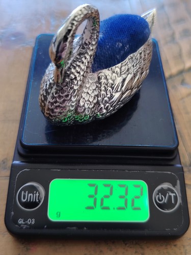 Antique edwardian silver swan - antique,
